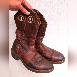 Ariat Heritage Roughstock Trail Hand Western Cowboy Work Boots Men's Size 10 D